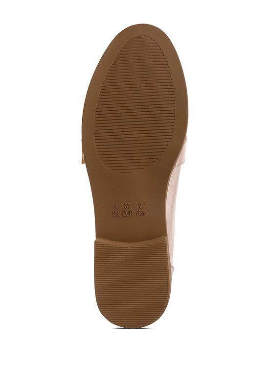 Haruka Metallic Faux Leather Loafers - VacationGrabs