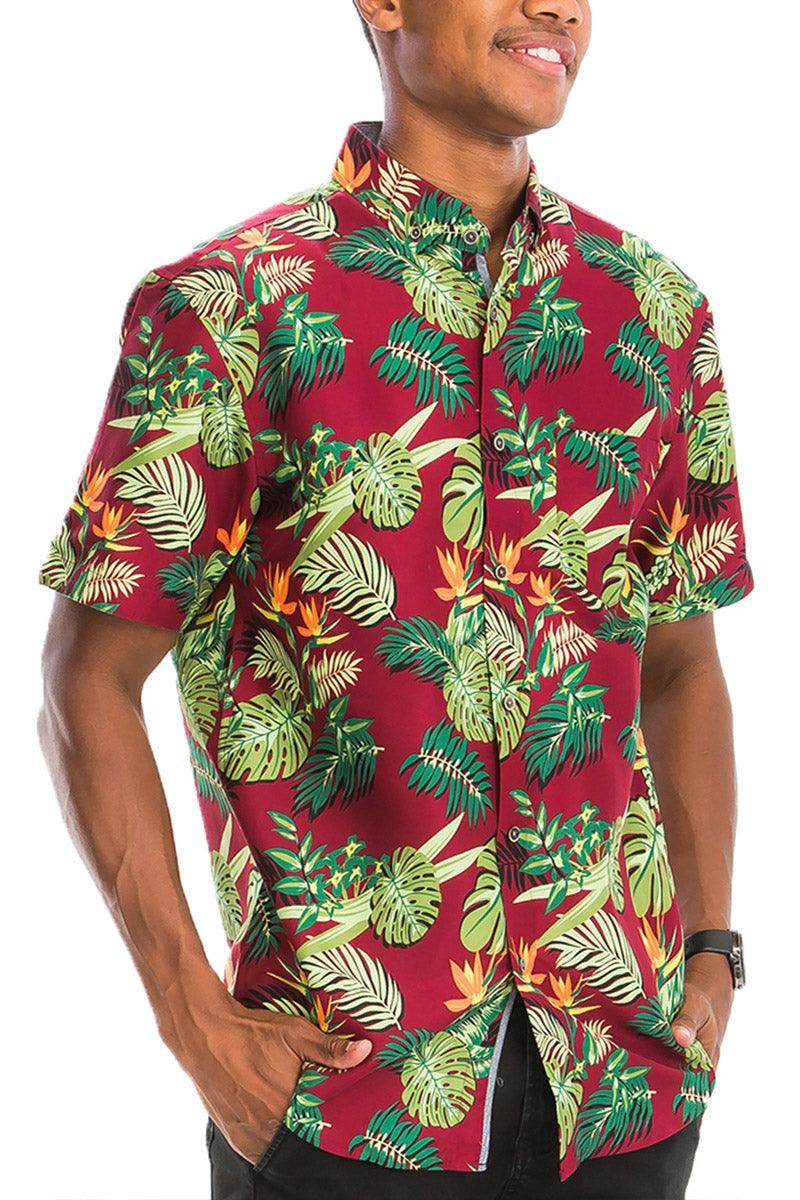 Hawaiian Tropical Shirt Cargo Shorts Set - VacationGrabs