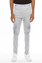 Heathered Cotton Blend Joggers - VacationGrabs