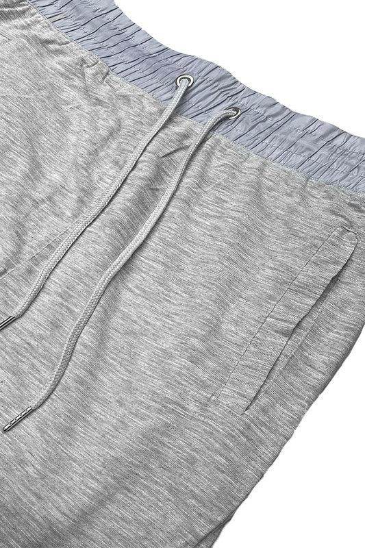 Heathered Cotton Blend Joggers - VacationGrabs