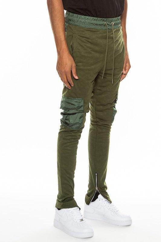 Heathered Cotton Blend Joggers - VacationGrabs