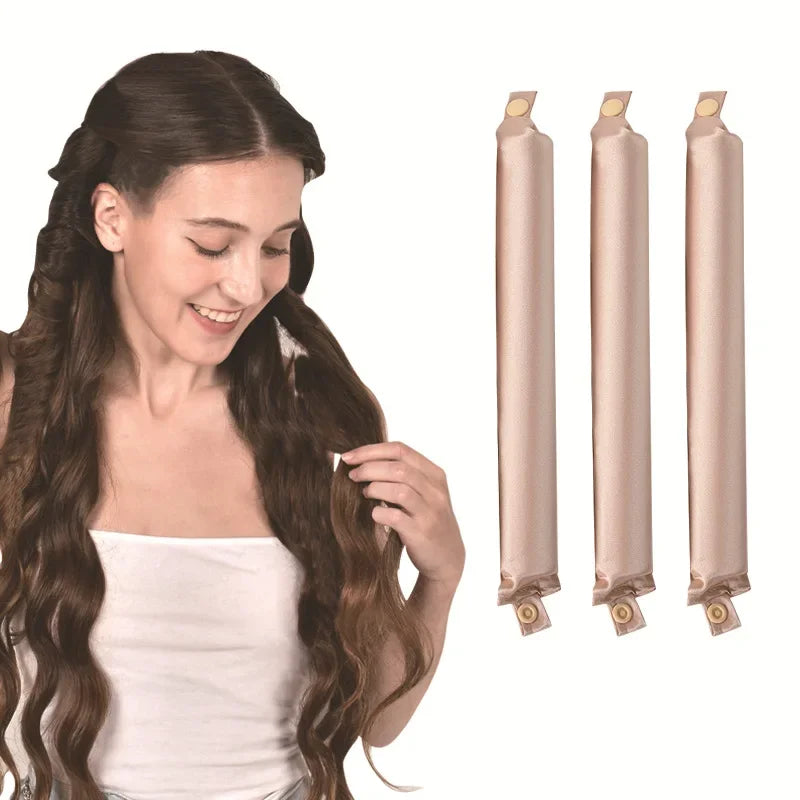 Heatless hair curlers for women, soft material for overnight curls