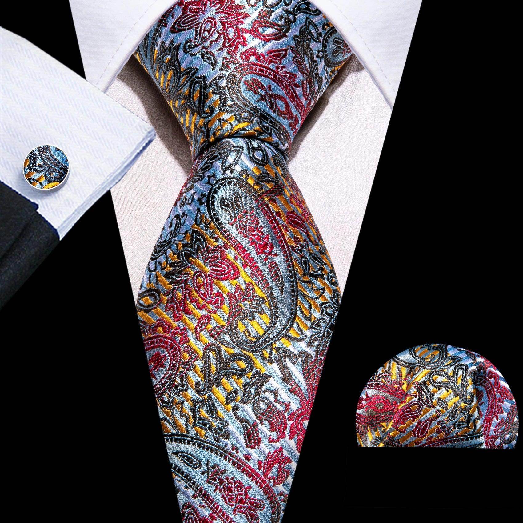 Men's Accessories - Ties High Quality Artsy Design Neckties Handkerchief Cufflinks Sets +50 Styles