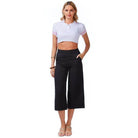 High Rise Cropped Culottes Trousers - VacationGrabs