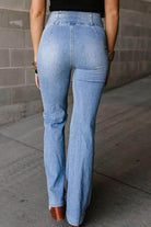 High Waist Bootcut Jeans - VacationGrabs