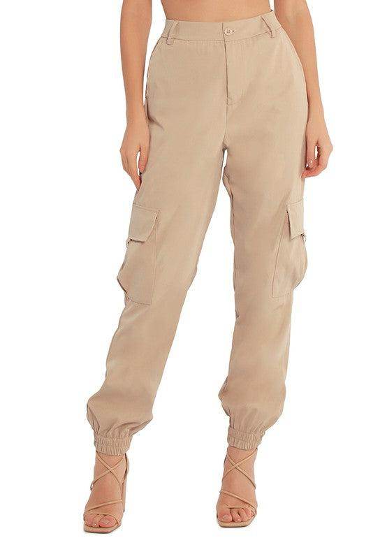 High Waist Cargo Pants - VacationGrabs
