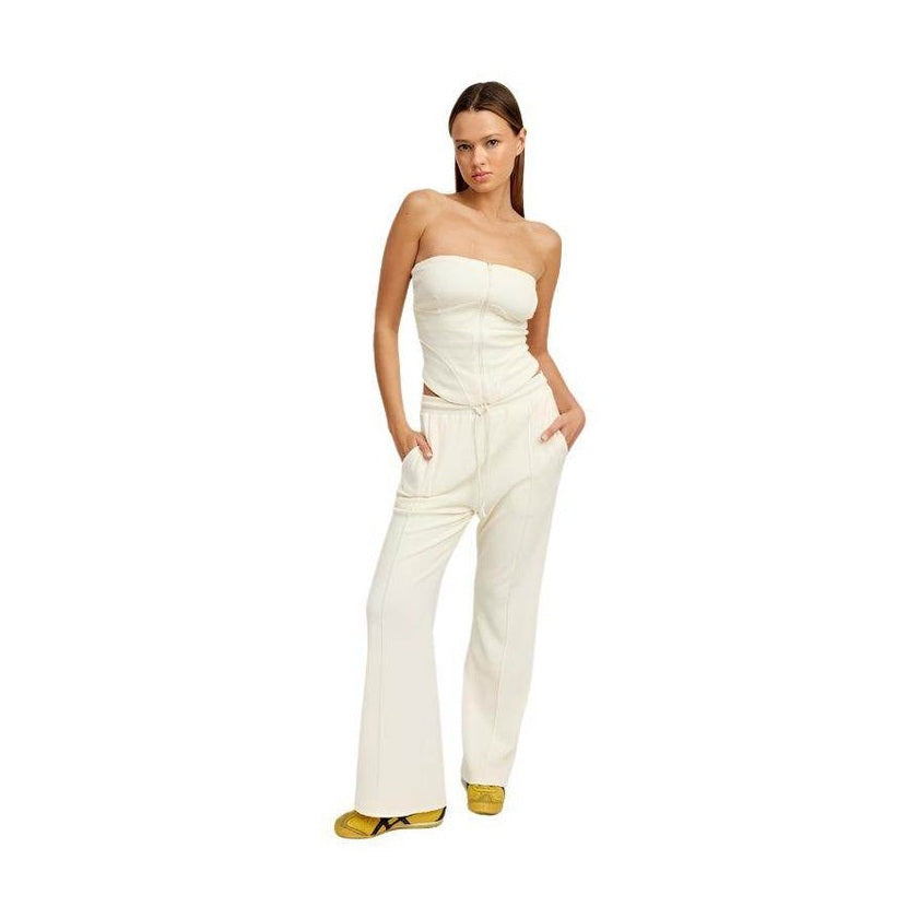 High Waist Pants With Drawstrings - VacationGrabs