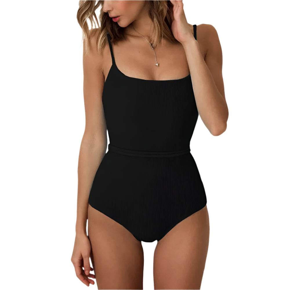 High Waist Swimsuit Womens One-Piece Bathing Suit - VacationGrabs