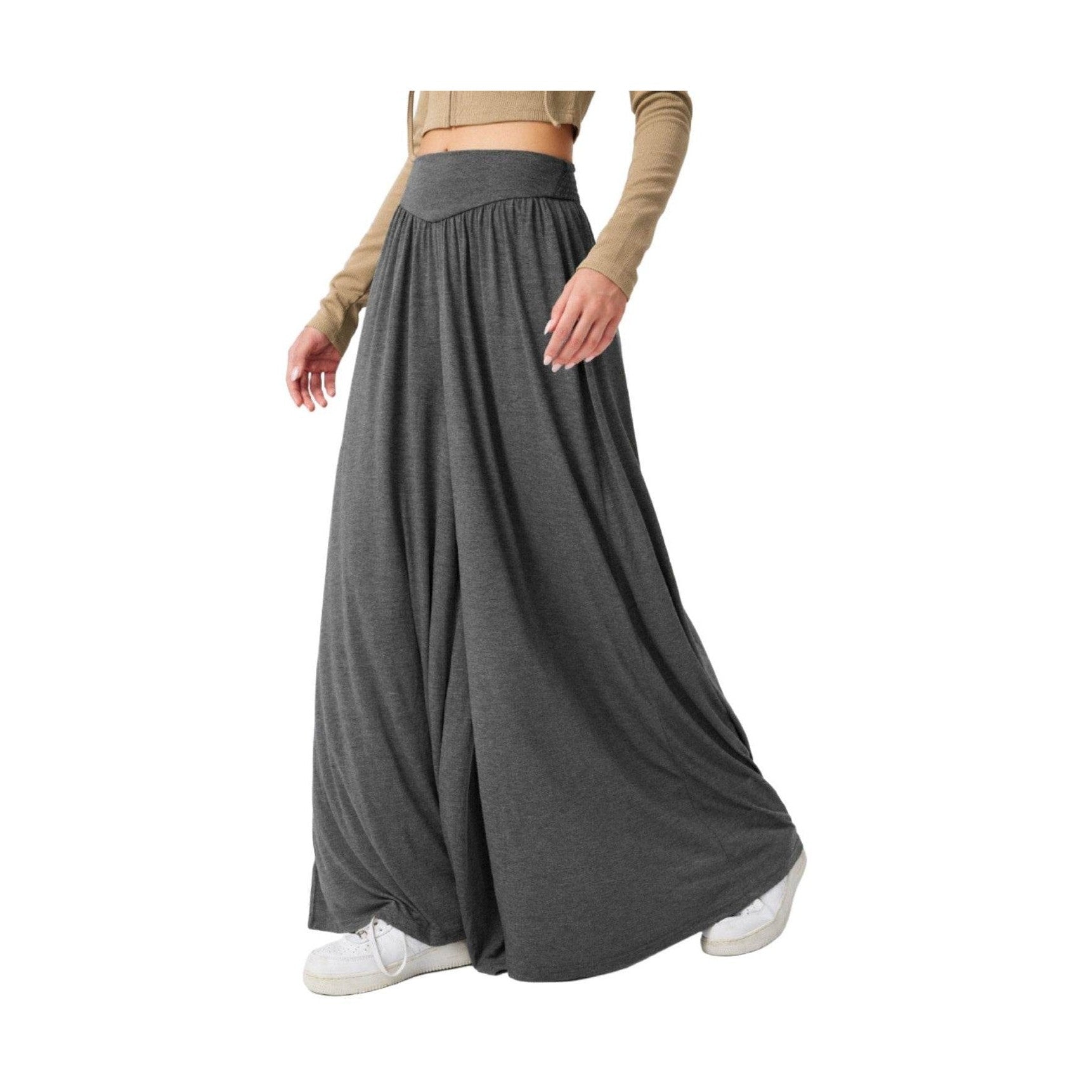 High Waist Wide Leg Pants - VacationGrabs