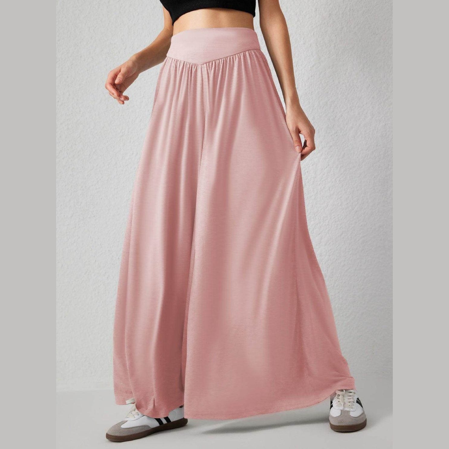 High Waist Wide Leg Pants - VacationGrabs
