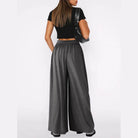 High Waist Wide Leg Pants - VacationGrabs