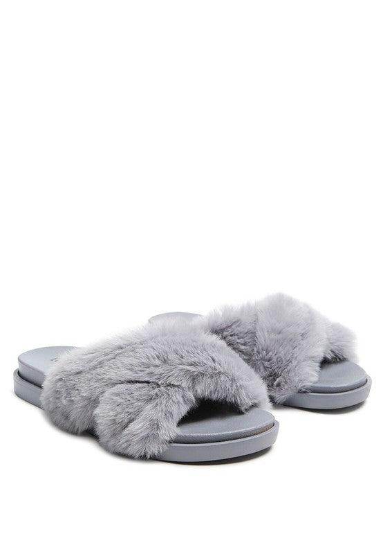 Homey Fur Slip-On Flats - VacationGrabs