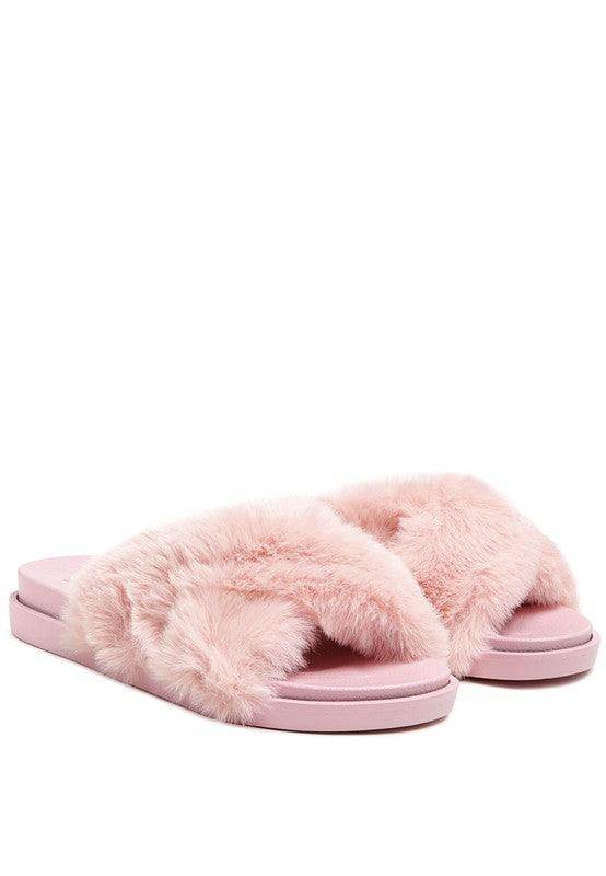 Homey Fur Slip-On Flats - VacationGrabs