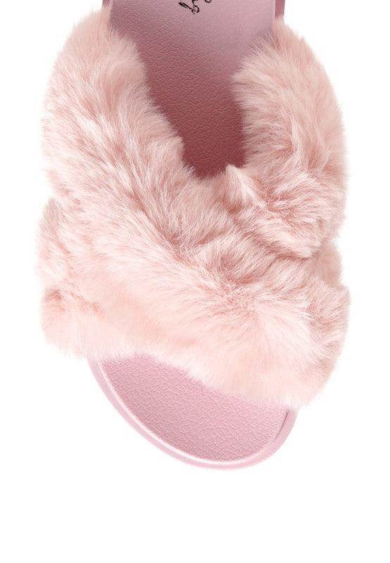Homey Fur Slip-On Flats - VacationGrabs