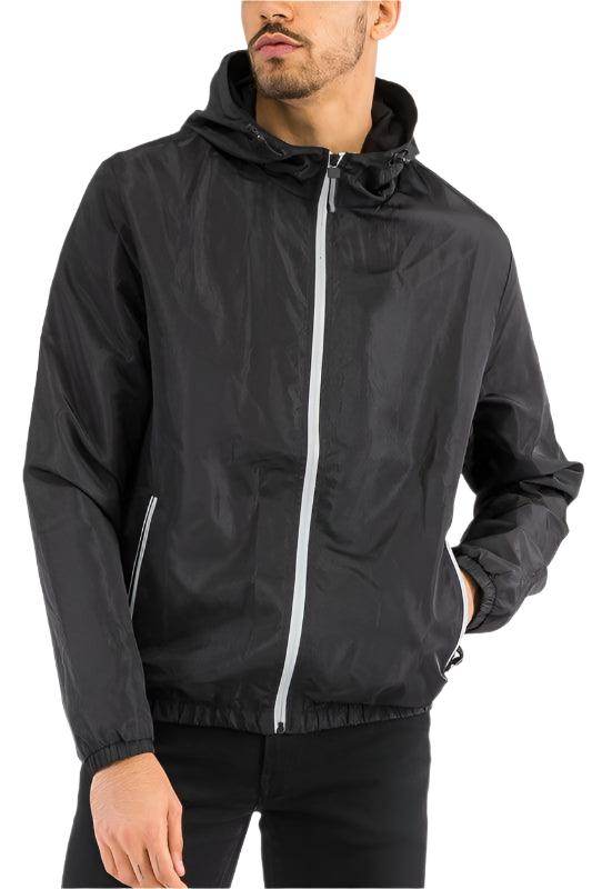 Hooded Lightweight Windbreaker Jackets Mens - VacationGrabs