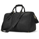Stylish hot leather carry-on bag with adjustable shoulder strap and durable handles