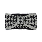 Houndstooth Bow Head Band - VacationGrabs