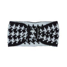 Houndstooth Bow Head Band - VacationGrabs