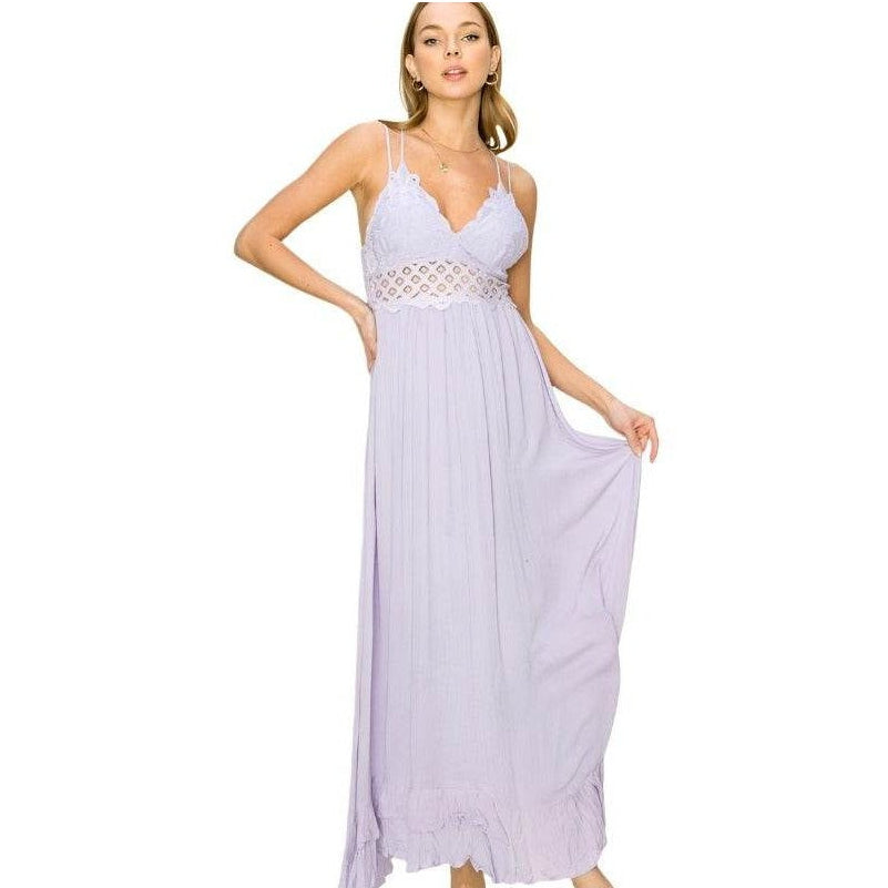 In Love Bustier Lace Maxi Dress - VacationGrabs