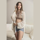 Knit Netted Cardigan - VacationGrabs
