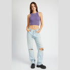 Knit Racer Back Tank Top - VacationGrabs