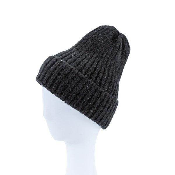 Knitted Sequin Beanie - VacationGrabs
