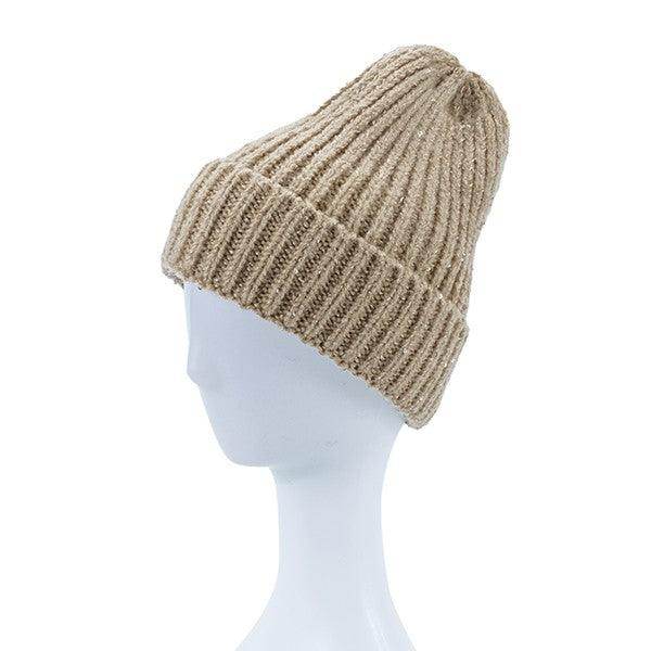 Knitted Sequin Beanie - VacationGrabs
