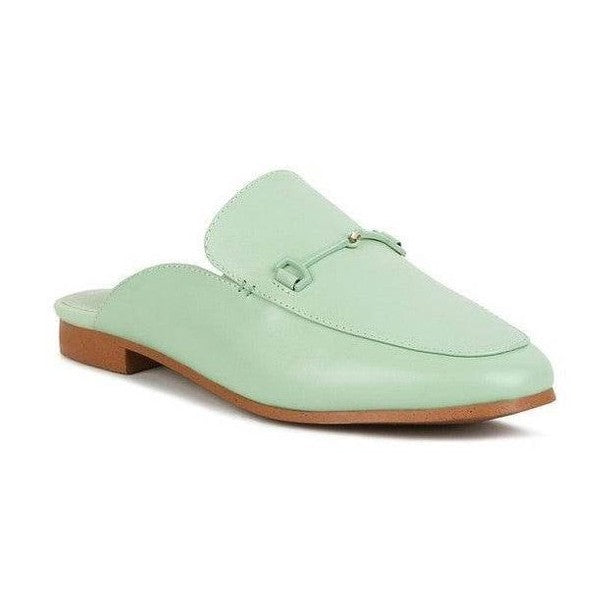 Kristy Horsebit Embellished Mules - VacationGrabs