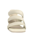 Kywe Textured Heel Chunky Strap Sandals - VacationGrabs
