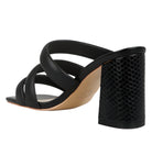 Kywe Textured Heel Chunky Strap Sandals - VacationGrabs