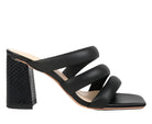 Kywe Textured Heel Chunky Strap Sandals - VacationGrabs
