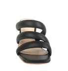 Kywe Textured Heel Chunky Strap Sandals - VacationGrabs