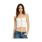 Lace Up Corset Bustier Top - VacationGrabs