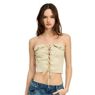 Lace Up Corset Bustier Top - VacationGrabs