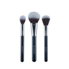 Lafeel makeup brush set with three brushes for flawless makeup application and blending