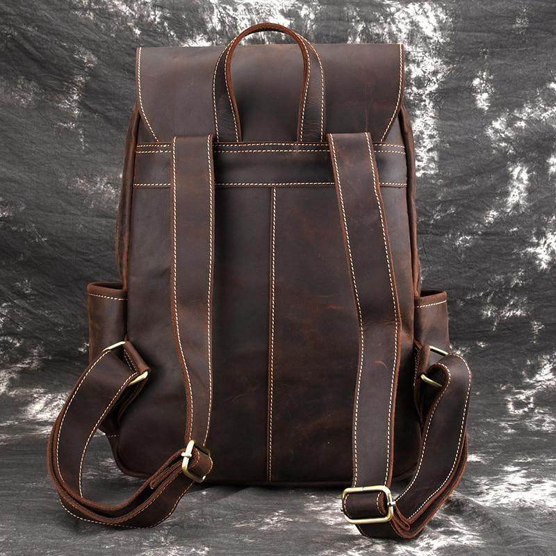 Luggage & Bags - Backpacks Laptop Leather Backpacks For Men Soft Leather Backpacks Travel