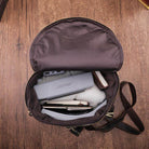 Large travel bag for men with spacious interior holding electronics and clothing