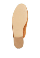 Lavinia Suede Leather Braided Detail Mules - VacationGrabs