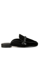 Lavinia Suede Leather Braided Detail Mules - VacationGrabs