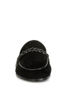 Lavinia Suede Leather Braided Detail Mules - VacationGrabs