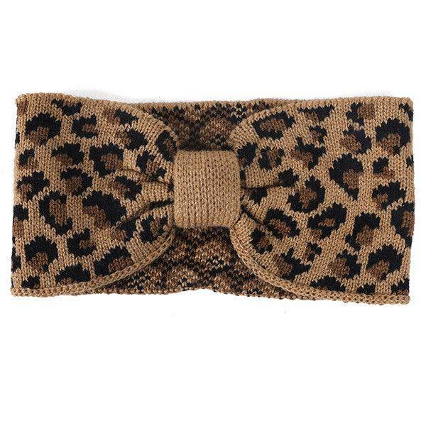 Leopard Print Winter Headband - VacationGrabs