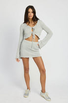 Lettuce Hem Crochet Mini Skirt - VacationGrabs