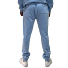 Light blue mens sweatpants from VacationGrabs featuring a comfortable fit and back pocket