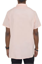 Light orange short sleeve shirt from VacationGrabs with a comfortable fit for casual summer wear