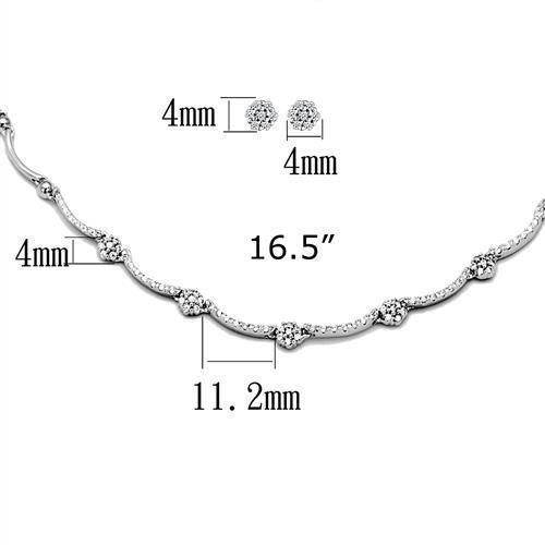 Elegant women's jewelry set featuring lightweight earrings for vacation outfits and a matching necklace