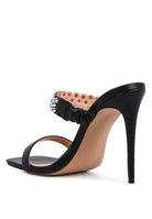Rag Company stylish ball heel shoes with a sleek black design and decorative strap