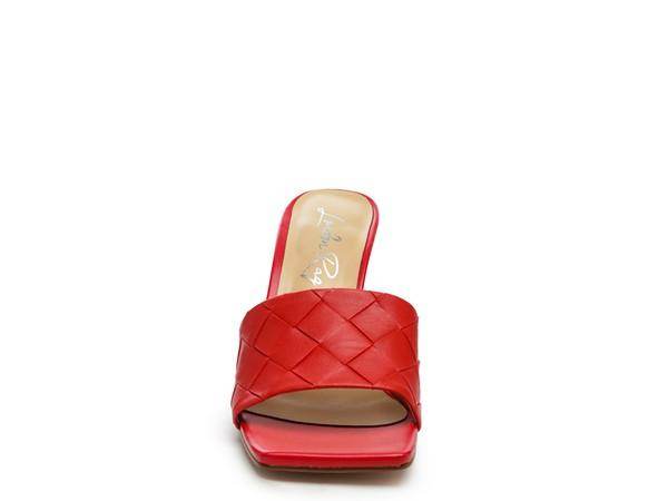 Rag Company stylish woven sandals in vibrant red with a slip-on design for chic summer looks