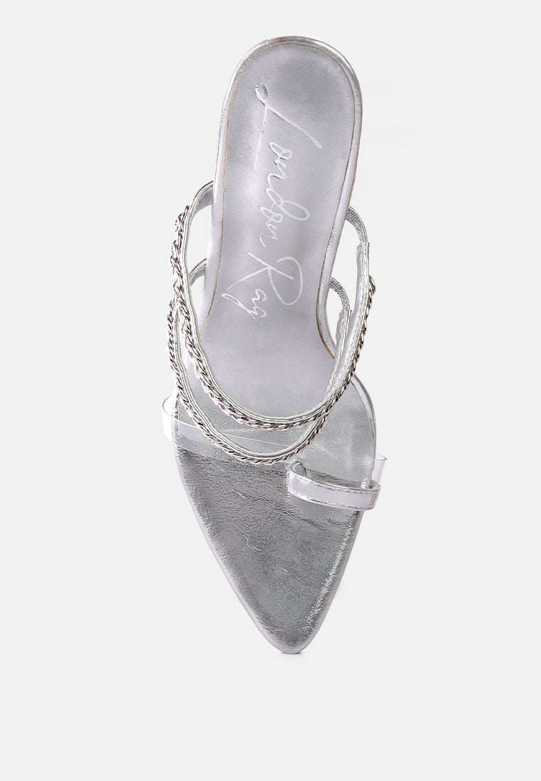 London Rag International Women's Silver Heels, perfect vacation worthy shoes and apparel for stylish outings