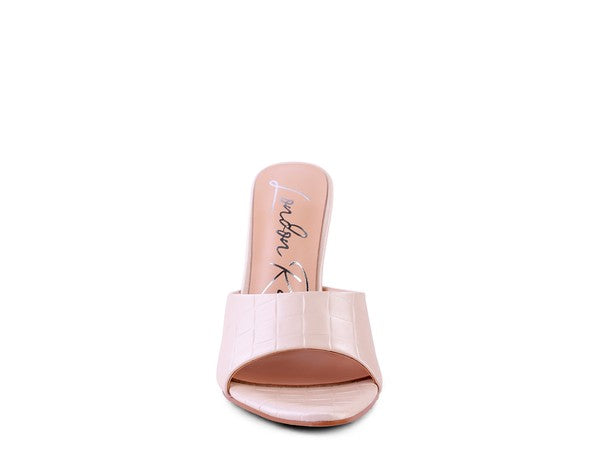 Women's nude pointed high heel sandals for women, elegant design