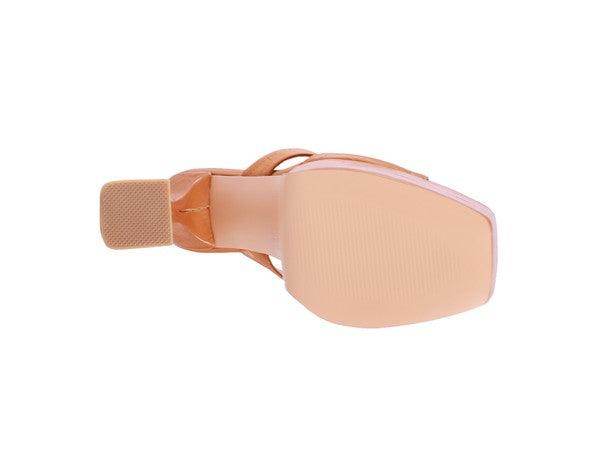 Rag Company Women's Heels in Tan, perfect as stylish vacation footwear with a comfortable design